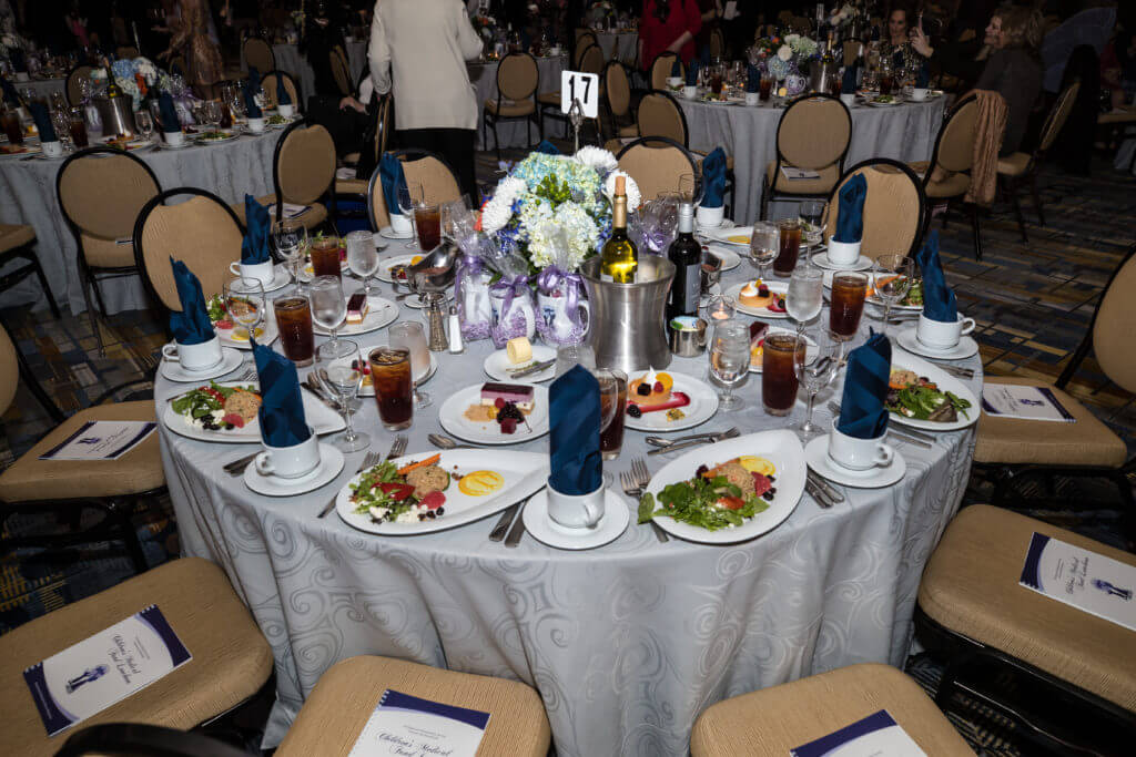 Philoptochos Children's Medical Fund Luncheon: banquet tables in the ballroom